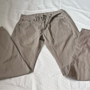 Levi Strauss & Co Beige 100% Cotton Button/Zip Jeans Men's Size W30 L32
